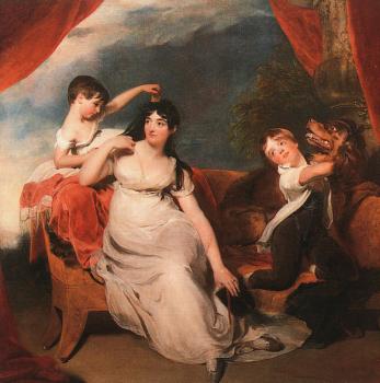 Sir Thomas Lawrence : Mrs Henry Baring and her Children